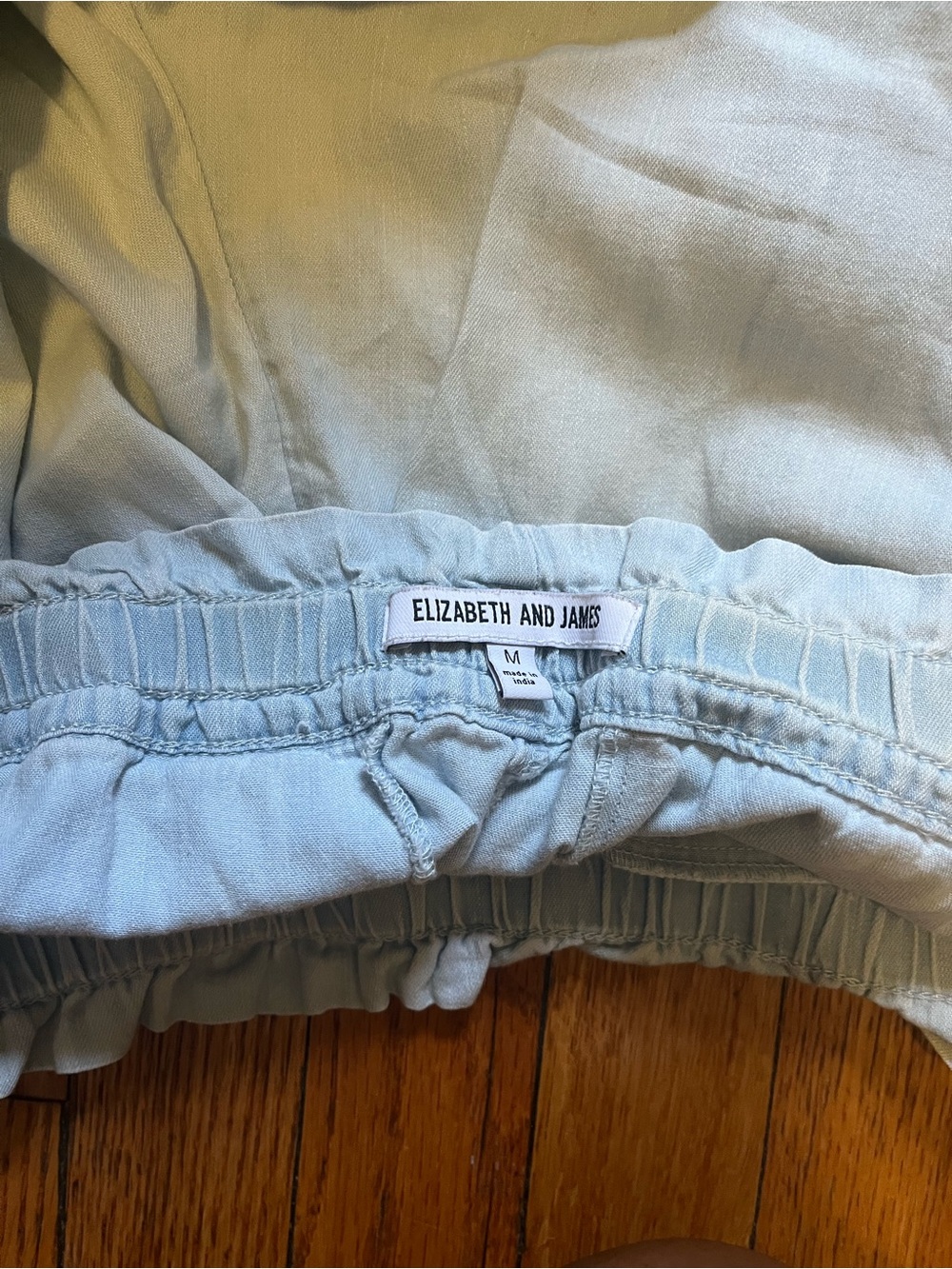 Elizabeth and James Pale Blue Drawstring Waist Shorts